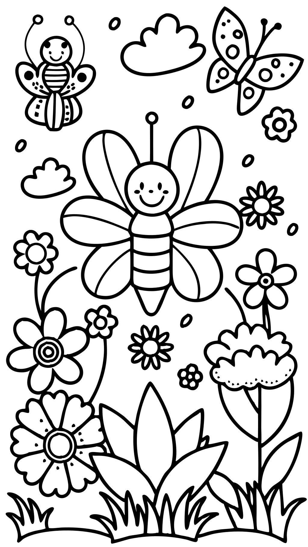 coloriage crayola printemps